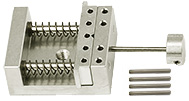 EM-Tec VS12 compact single action spring-loaded vise holder for up to 12mm, pin